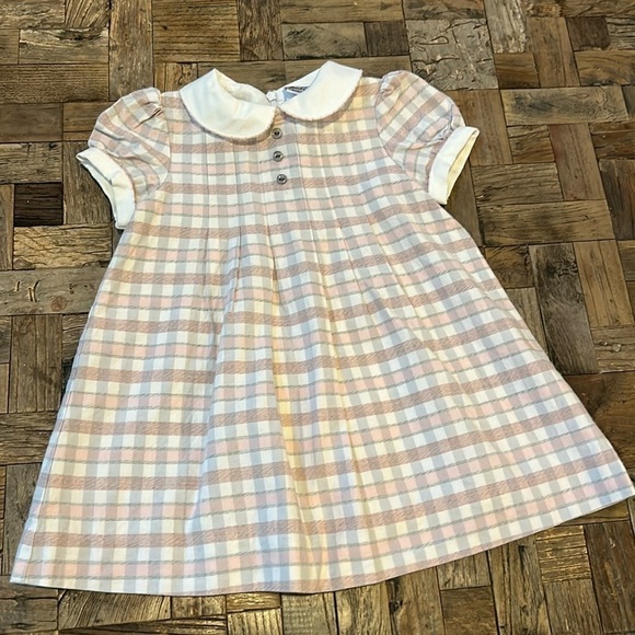 Sarah Louise Toddler English Pink and Ivory Check Dress Size 18 months - Picture 2 of 15